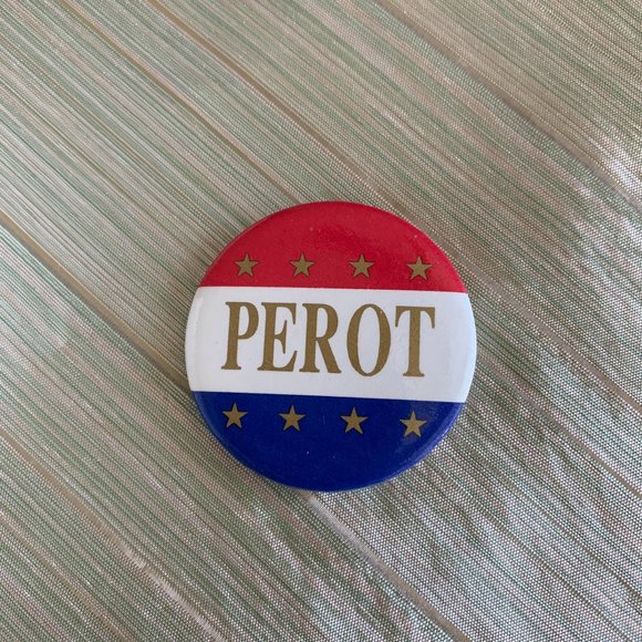 PEROT pinback button. FREE🔥🔥 w/ any other purchase! - Picture 1 of 3